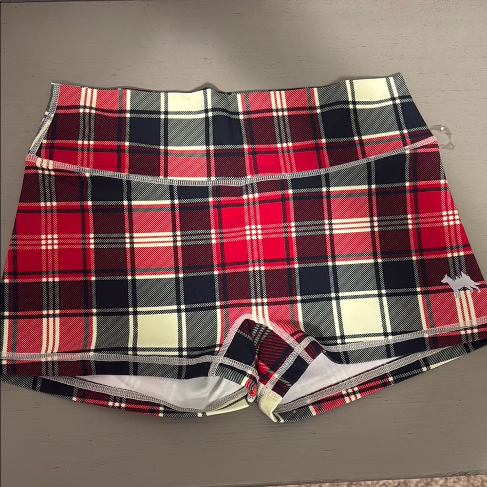 Plaid Women's Shorts - Red and Black